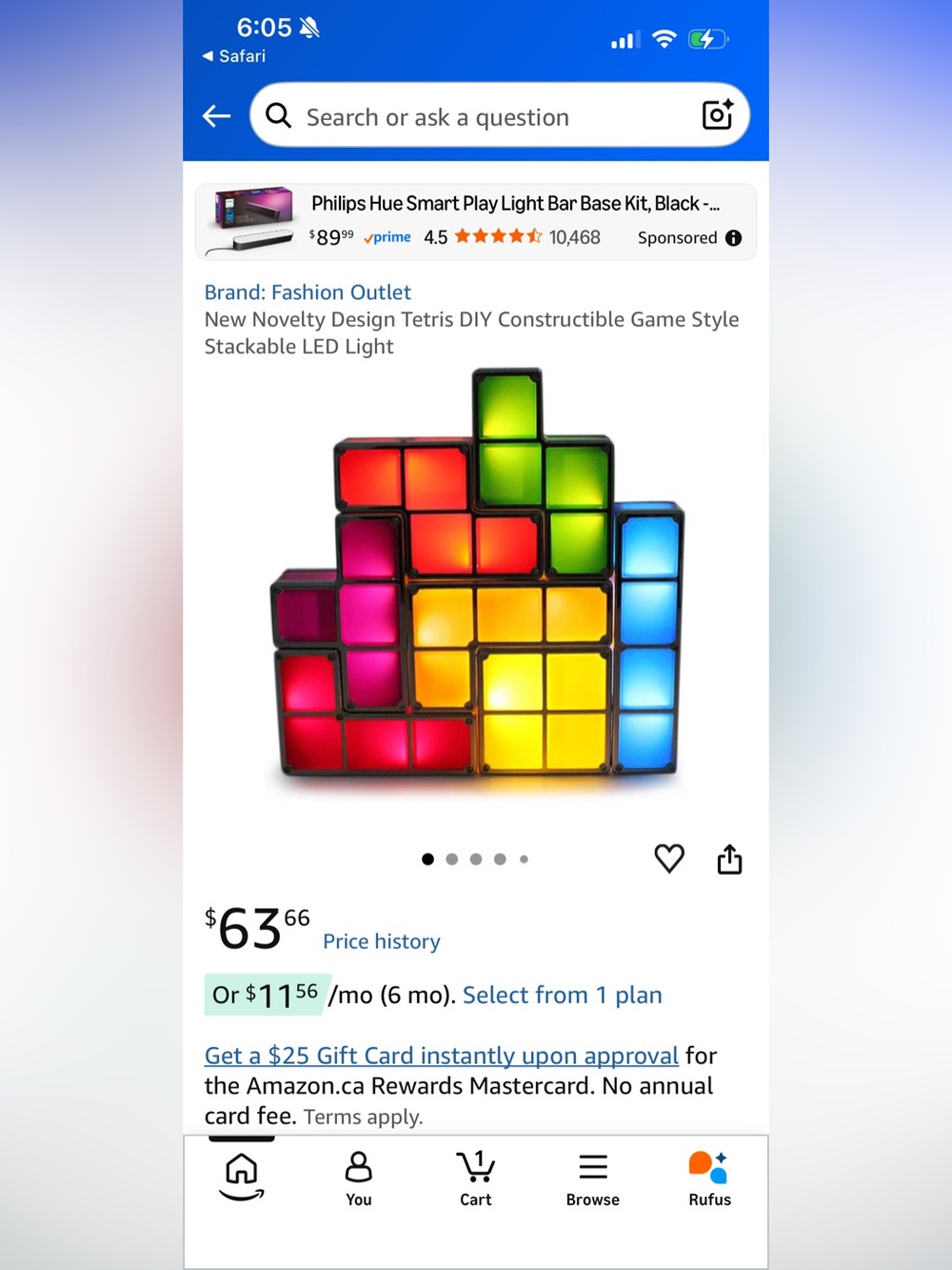 Colorful LED Tetris Wall Light - Multi Color - Picture 11 of 15